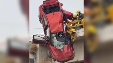 volcadura, Periférico, Av. Ferrocarril, Santiago Momoxpan, San Pedro Cholula, Cuautlancingo, SSP, Bomberos, rescate