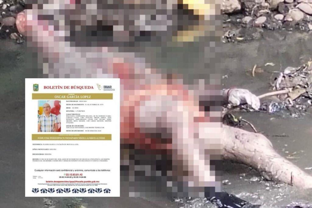 Oscar García, desaparecido, río Atoyac, San Lucas Atoyatenco, San Martín Texmelucan, FGE, investigaciones