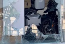 cristalazo, robo, agencia BMW, Obrera Textil, Bulevar Esteban de Antuñano, accesorios, motociclista