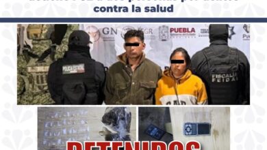 cateo, FGE, Prados El León, Atlixco, detenidos, drogas, narcomenudeo