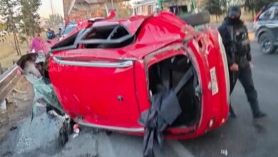 autopista México-Puebla, parque industrial FINSA, choque, policía de Tlaxcala, alcoholizado, detenido, SSP, Proximidad de Caminos