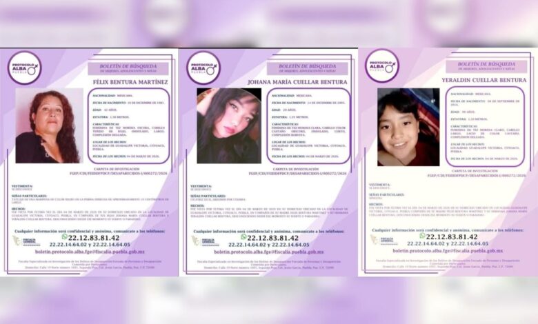 feminicidios, Félix Bentura, Guadalupe Victoria, Cuyoaco, Cristalaco, Ixtacamaxtitlán, FGE, feminicidios