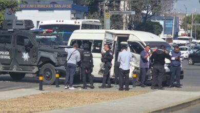 choque, unidad blindada, SSP, Fuerzas Especiales, transporte público, lesionados