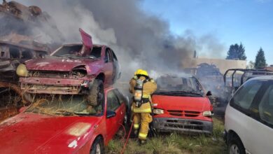 incendio, corralón, colonia Nuevo León, Cuautlancingo, Bomberos, Protección Civil