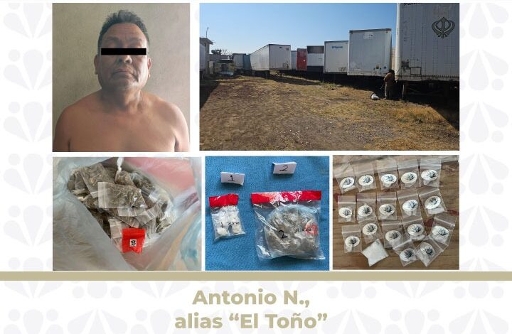 cateo, FGE, Santa María Zacatepec, Juan C. Bonilla, droga, robo a repartidor, detenido