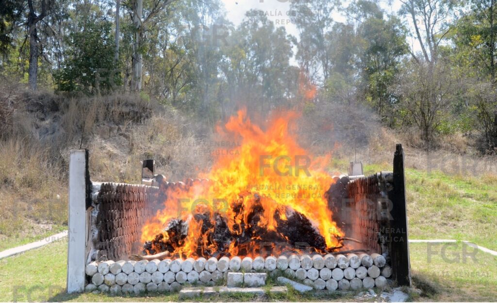 incineración, droga, destrucción, objetos del delito, FGR, Puebla