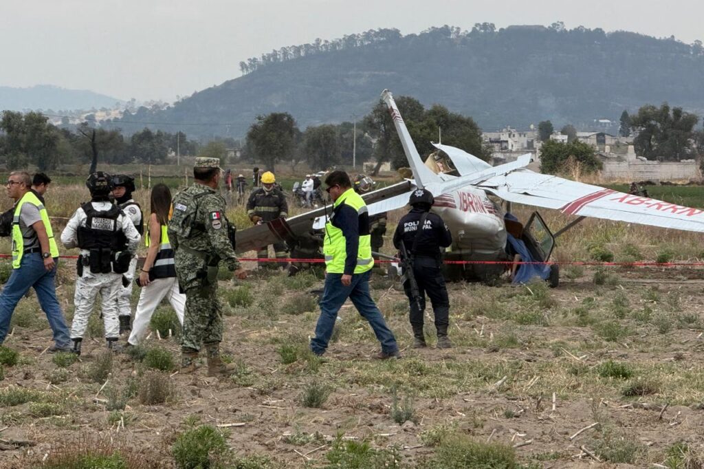 avioneta, desplome, Huejotzingo, Santa Ana Xalmimilulco, accidente, Poza Rica, Veracruz, muertos, FGE
