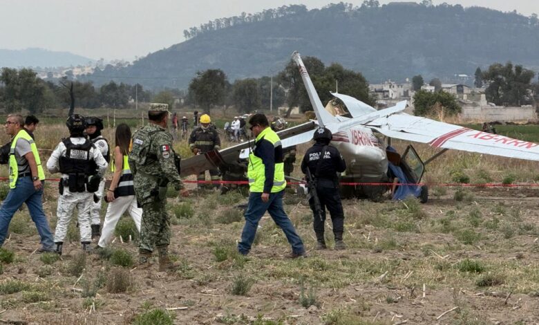 avioneta, desplome, Huejotzingo, Santa Ana Xalmimilulco, accidente, Poza Rica, Veracruz, muertos, FGE