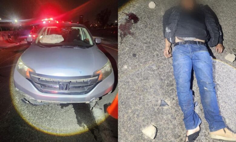 autopista Puebla-Atlixco, accidente, choque, motociclista, muerto, paramédicos