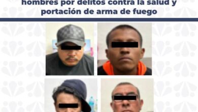 detenidos, riña, delitos contra la salud, droga, armas de fuego