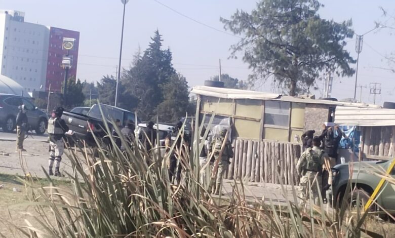 operativo, aseguramiento, FGE, Ejército, GN, covacha, Periférico, San Francisco Ocotlán, Coronango