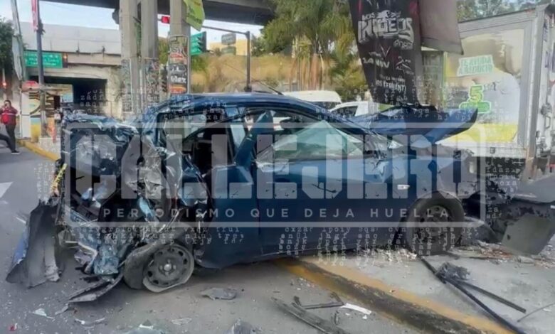 accidente, trailero, tractocamión, lateral de la México-Puebla, parque FINSA, Cuautlancingo