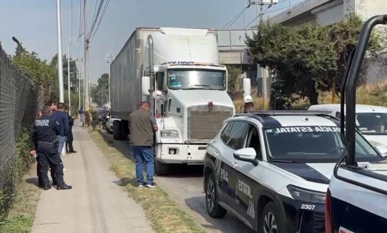 robo de tractocamión, levantón, chofer, lateral de la autopista, México-Puebla, Vía Corta, Stanley, SSP, FGE