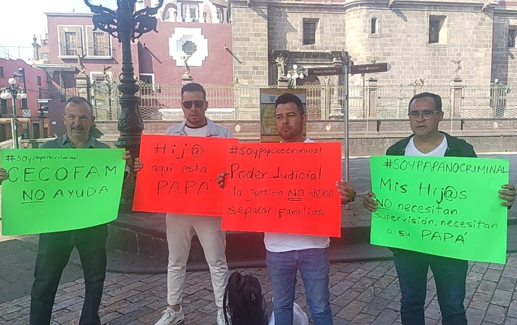 marcha, padres, alienación parental, guarda y custodia, convivencia, Soy papá no criminal, Puebla