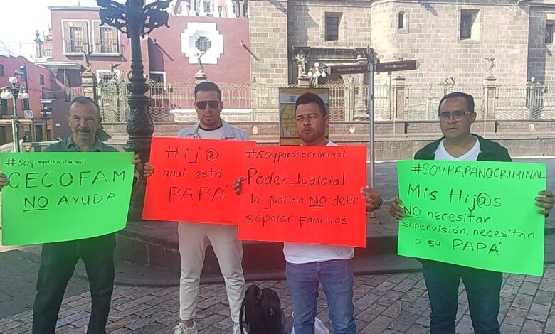 marcha, padres, alienación parental, guarda y custodia, convivencia, Soy papá no criminal, Puebla