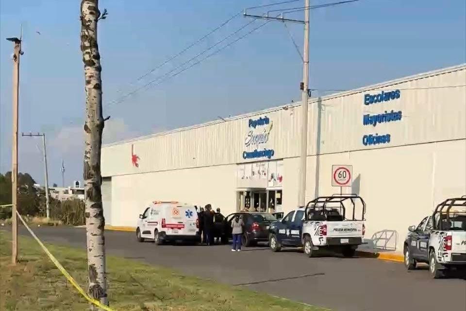 asalto, robo, cuentahabiente, Banorte, Plaza San Diego, baleado, Periférico, Papelería Scorpión, Cuautlancingo