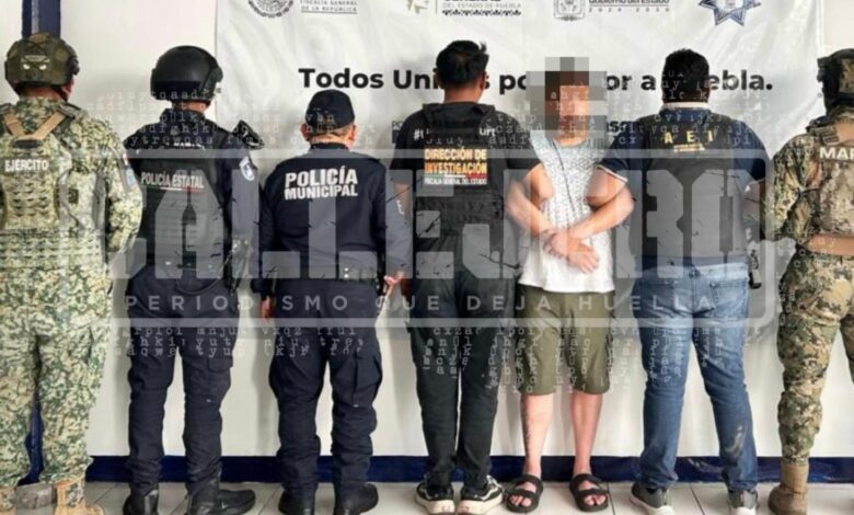 homicidio, robo a cuentahabiente, Los Magia, El Magia, Tehuacán, AEI, FGE, aprehensión