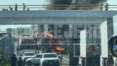 volcadura, incendio, tractocamión, accidente, Cuacnopalan-Oaxaca, Tehuacán, PC, Bomberos, Capufe