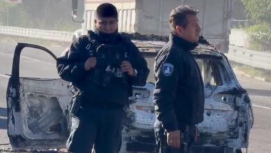 bloqueo, quema de patrulla, SSP, autopista México-Puebla, Jimena Pérez, búsqueda