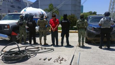 detenido, SSP, Marina, Tlalancaleca, combustible robado, huachicol, huachigasero