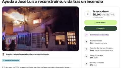 explosión, Momoxpan, GoFundMe, colecta, familia Méndez