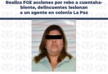 balacera, La Paz, robo a cuentahabiente, detenida, agente ministerial lesionado, investigaciones