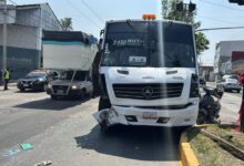choque, ruta M21, Línea 1 de RUTA, Diagonal Defensores de la República, Adolfo López Mateos, lesionados