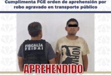 FGE, aprehensión, detenido, robo a transporte público