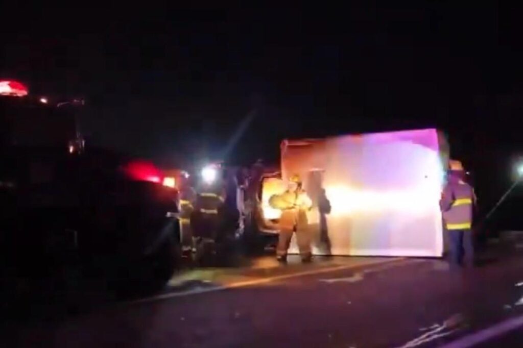 choque, volcadura, autopista Siglo XXI, Atlixco, calcinado