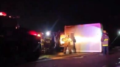 choque, volcadura, autopista Siglo XXI, Atlixco, calcinado