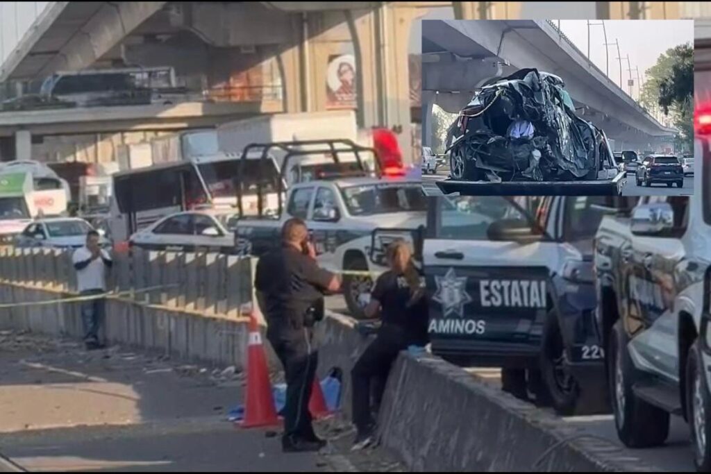 choque, accidente, autopista México-Puebla, La María, SSP, Proximidad de Caminos, prensado, FGE
