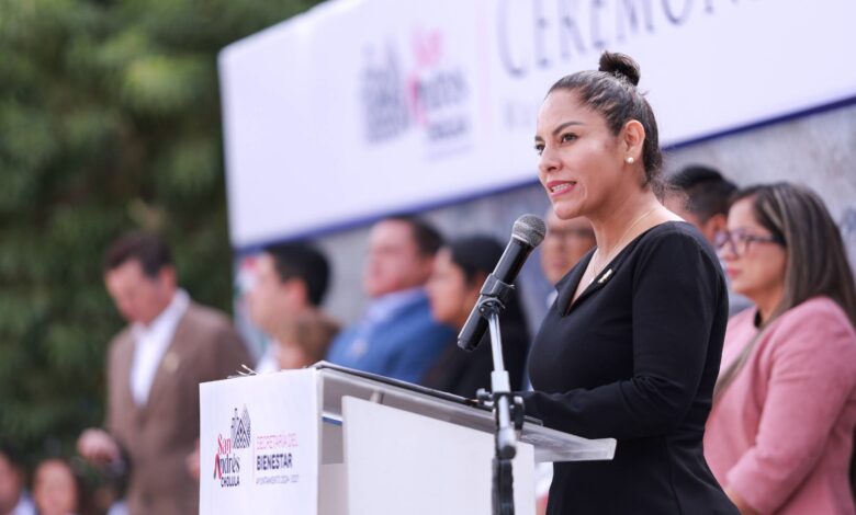 San Andrés Cholula, Lupita Cuautle, madres servidoras públicas, Batalla de Puebla, ceremonia cívica