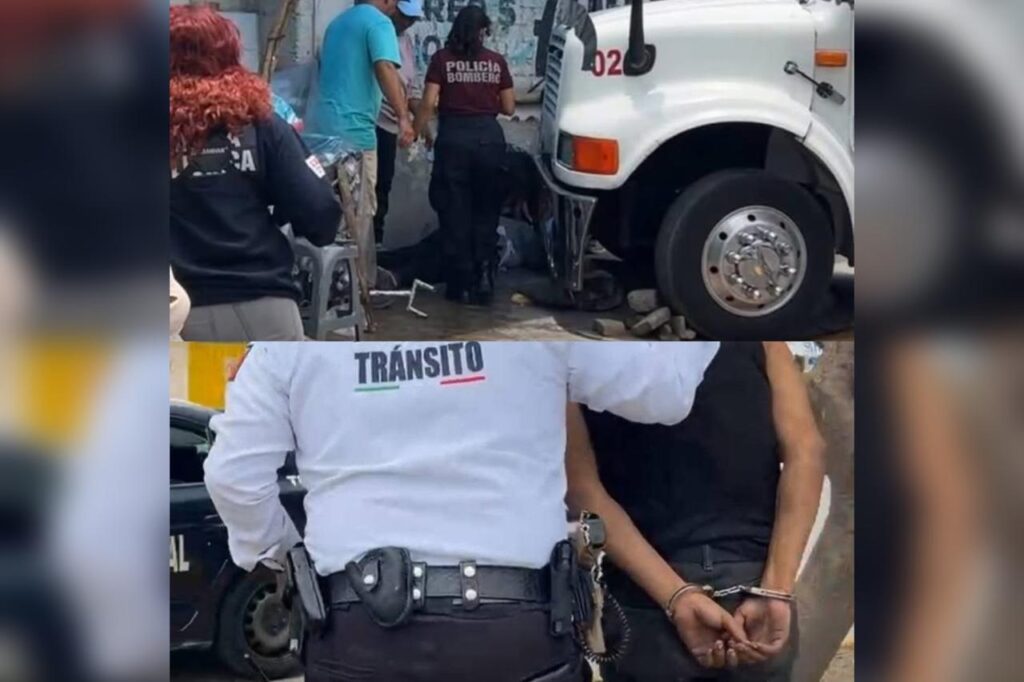 accidente, Tehuacán, puesto de memelas, grúa, lesionadas