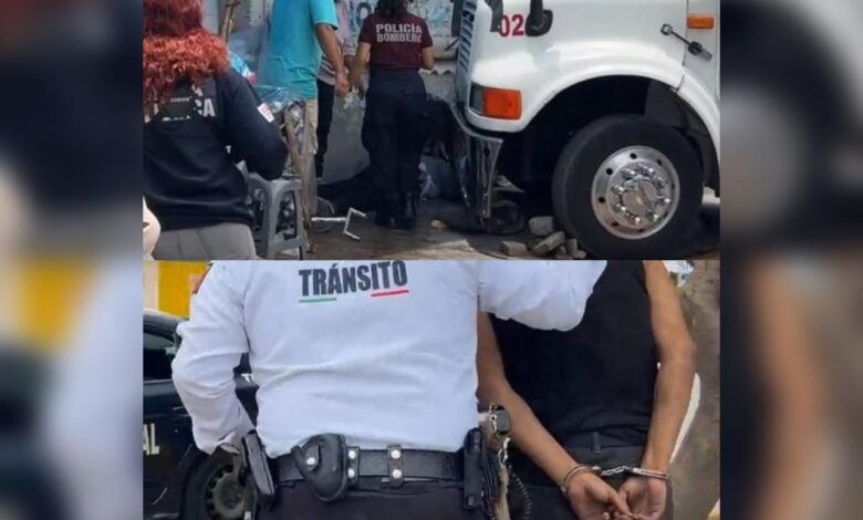 accidente, Tehuacán, puesto de memelas, grúa, lesionadas