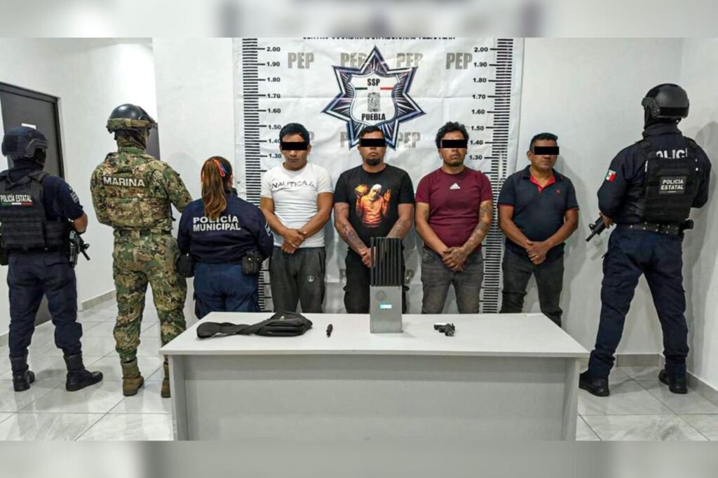 SSP, detenidos, banda, robo de transporte de. carga, Zautla