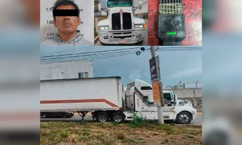 Cuautlancingo, Sanctórum, tractocamión, inhibidor de señal, FGR, detenido, ataques a las vías de comunicación