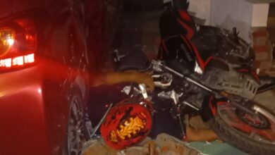 motociclista, accidente, choque, 11 Sur, San José Los Pinos