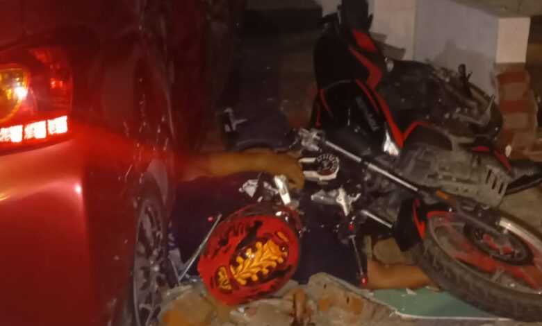 motociclista, accidente, choque, 11 Sur, San José Los Pinos
