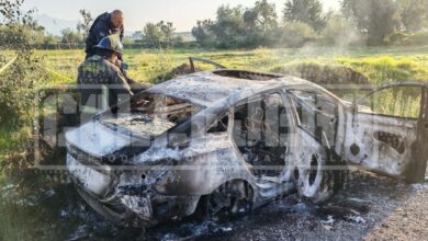 calcinado, incendio, vehículo, Amozoc, Infonavit La Cruz, FGE, Bomberos