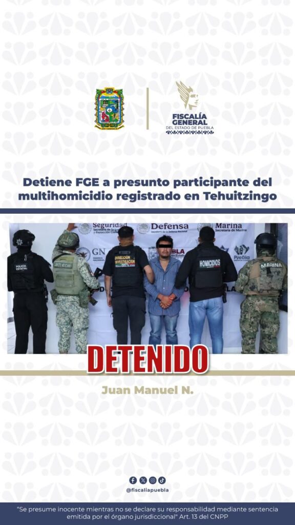 caso Tehuitzingo, FGE, captura, El Pony, familia Torres, investigaciones