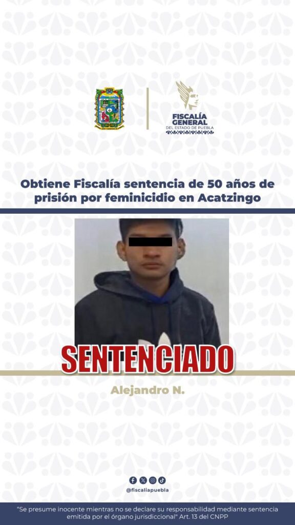 FGE, sentencia, feminicidio, Acatzingo