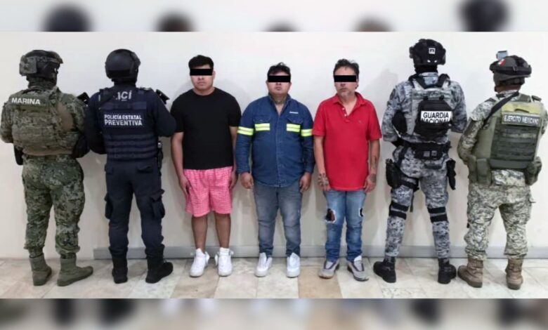 SSP, Semar, detenidos, asaltos, autopista, robo de generadores eléctricos, droga