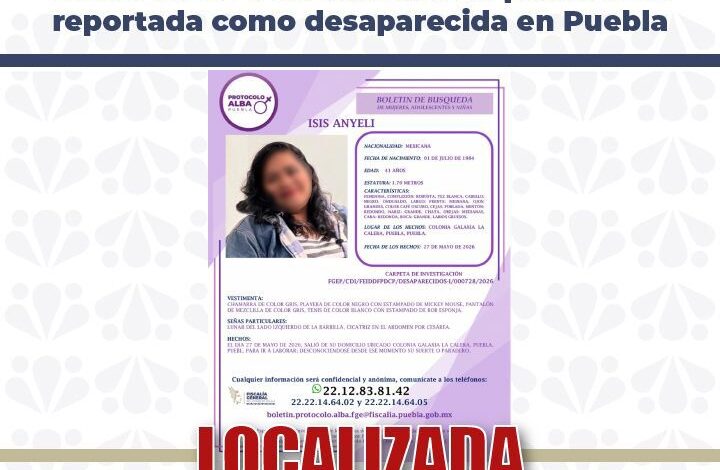 desaparecida, conductora de plataforma, FGE, robo de vehículo, Oaxaca, Puebla, FGE