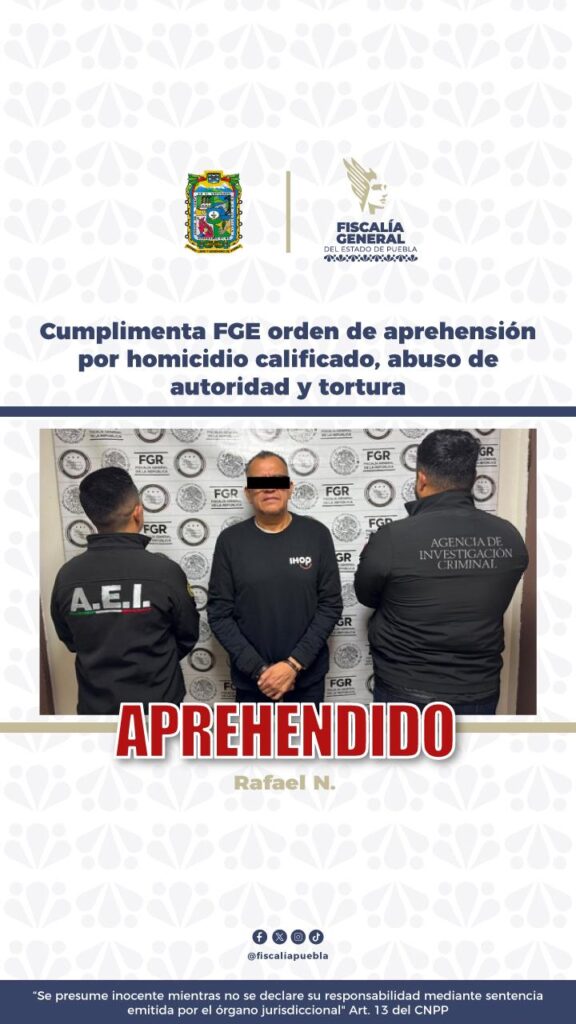 ejecutados, homicidio, tortura, Tehuacán, ex policía judicial, aprehensión