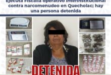 cateo, FGE, venta de droga, narcomenudeo, Quecholac, detenida