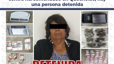 cateo, FGE, venta de droga, narcomenudeo, Quecholac, detenida
