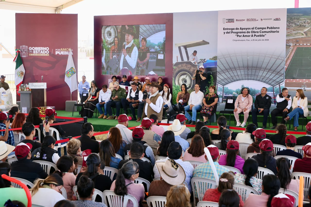 Gobierno de Puebla, Alejandro Armenta, Chignahuapan, campo