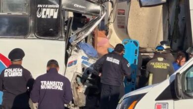 accidente, choque, carretera federal a Tehuacán, Amozoc, choque