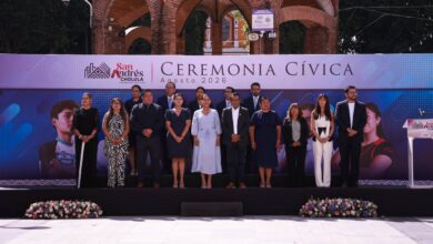 San Andrés Cholula, Lupita Cuautle, ceremonia cívica
