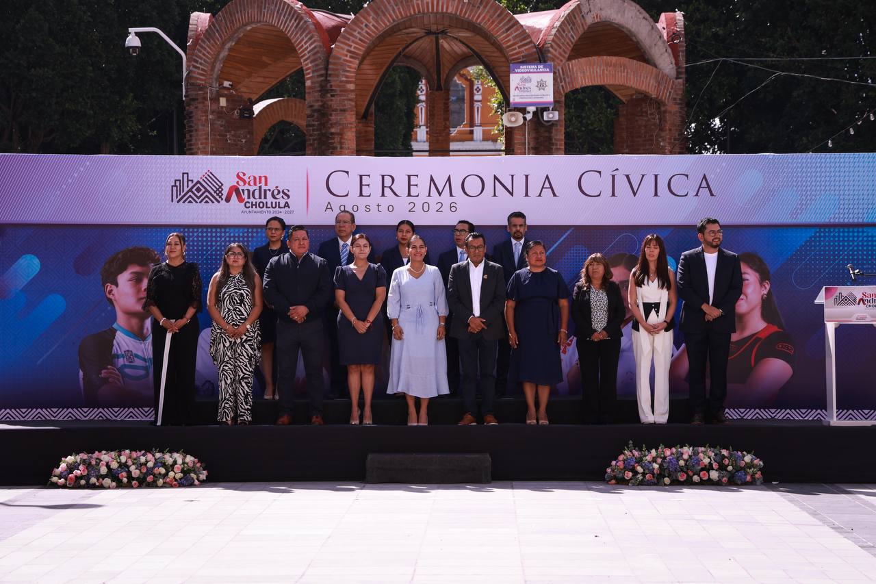 San Andrés Cholula, Lupita Cuautle, ceremonia cívica